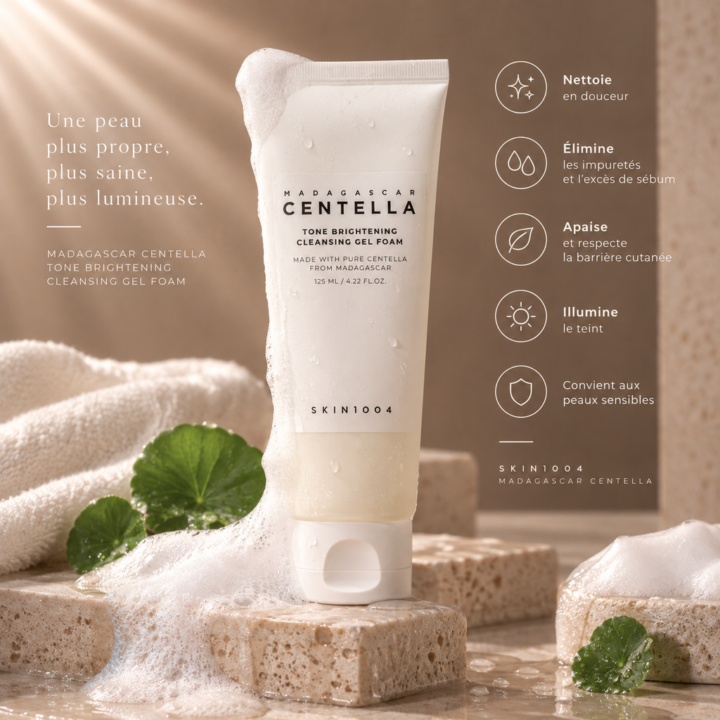 SKIN1004 Madagascar Centella Tone Brightening
Cleansing Gel Foam - Nettoyant Visage