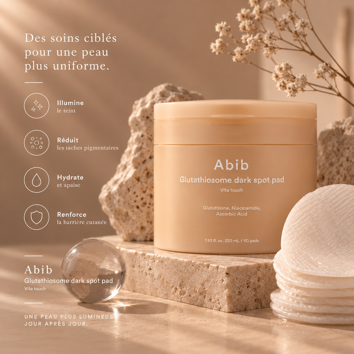 ABIB Glutathiosome Dark Spot Pad Vita Touch - Pads Éclat & Anti-Taches